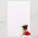 Search for pug stationery paper Dog