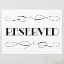 Search for reserved seating signs Black and white