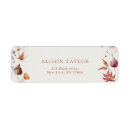 Search for fall leaves wedding return address labels Botanical