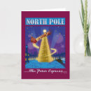 Search for vintage train christmas cards North pole