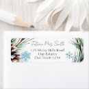 Search for snowflake wedding return address labels Watercolor