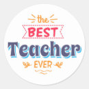 Search for best teacher ever stickers Education