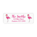 Search for pink flamingos return address labels Bird