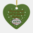 Search for proud heart christmas tree decorations Army