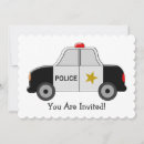 Search for police car invitations Policeman