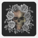 Search for black floral skull stickers Skeleton