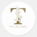 Search for monogram t stickers Gold