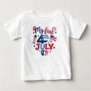 Search for 4th of july baby shirts Red white and blue