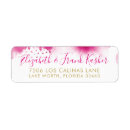 Search for dark pink return address labels Stylish