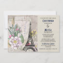 Search for party postage invitations Eiffel tower