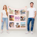 Search for 80th birthday blankets Unique