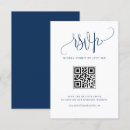 Search for blue wedding rsvp cards Qr code