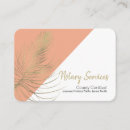 Search for feather chubby business cards Notary public
