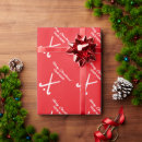 Search for christmas hockey wrapping paper Red