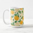 Search for lemon pattern mugs Tropical