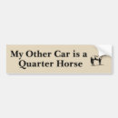 Search for quarter horse bumper stickers Equine