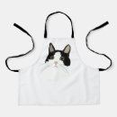 Search for black and white cat aprons For kids