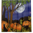 Search for black cat halloween shower curtains Pumpkins
