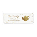 Search for bridal tea return address labels Gold