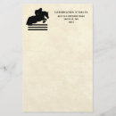 Search for equestrian personal stationery Equine