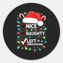 Search for naughty nice stickers Funny