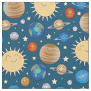Search for planets fabric Kids