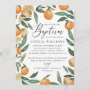 Search for orange christening invitations Watercolor