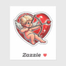 Search for cupid valentine stickers Red