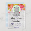 Search for hippo baby shower invitations Floral