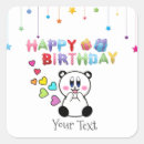 Search for panda birthday stickers Modern