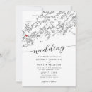Search for map wedding invitations Black and white