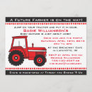 Search for red tractor baby shower invitations Party