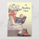 Search for children reading books invitations Vintage
