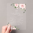 Search for blush pink watercolor floral invitations Greenery