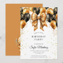 Search for gold and white birthday invitations Stylish