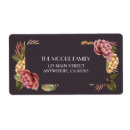 Search for winter party return address labels Watercolor