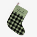Search for green plaid christmas stockings Script