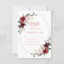 Search for rose gold and burgundy invitations Maroon
