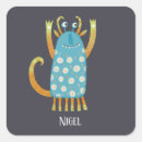 Search for monsters for kids stickers Cute