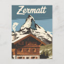 Search for vintage swiss postcards Mountains
