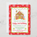 Search for gingerbread house birthday invitations Winter