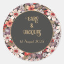 Search for flowers wedding stickers Gold