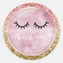 Search for gold glitter thank you stickers Girly