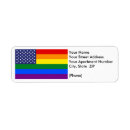 Search for gay pride flag return address labels Stripes