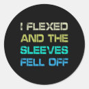 Search for flexing stickers Body builder