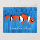 Search for blue fish postcards Cute