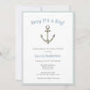 Search for ahoy its a boy invitations Blue and white