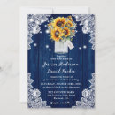 Search for navy blue and sunflower wedding invitations Elegant