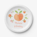 Search for sweet as a peach plates Peach baby shower