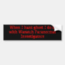 Search for ghost bumper stickers Hauntings